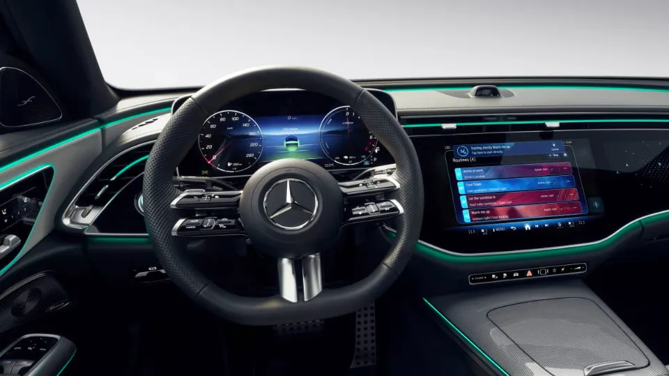 The Mercedes-Benz E-Class is Getting a Giant Touchscreen, TikTok, and a Selfie Camera