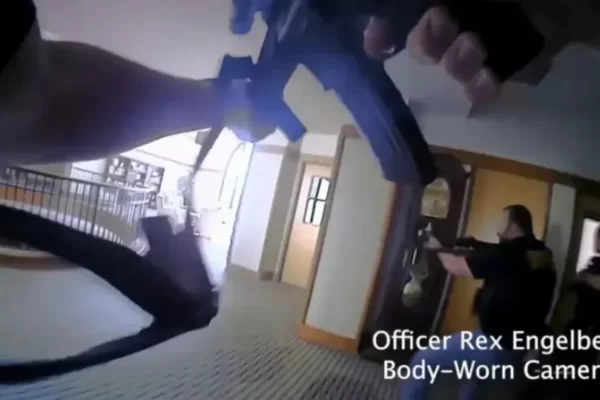 Body Camera Footage Shows Officers Racing through the School to Find the Shooter