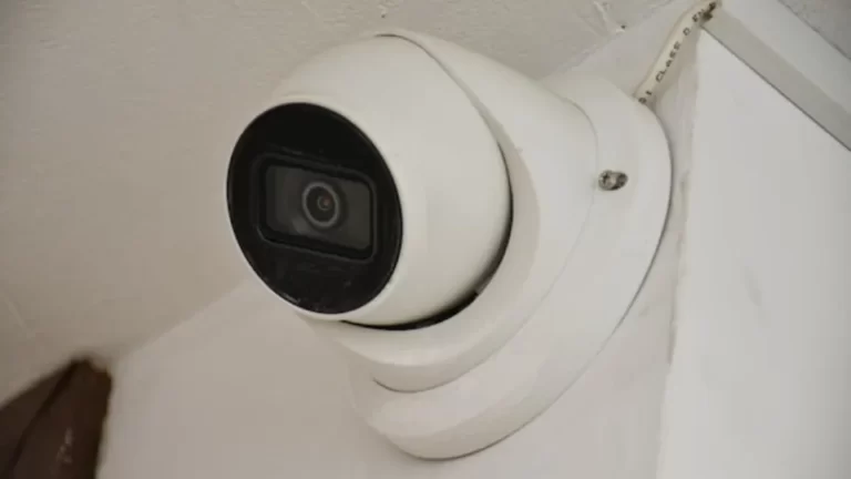 Security Cameras Being Mounted Indoors